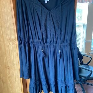 Black long sleeve dress